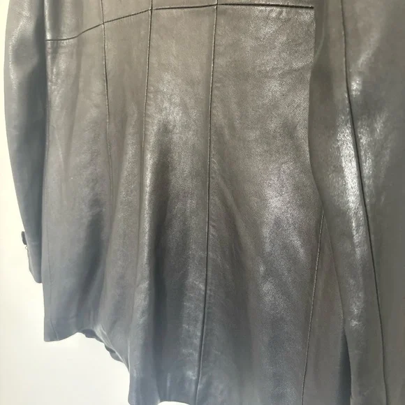 BEBE vintage leather jacket coat XS - Picture 7 of 8